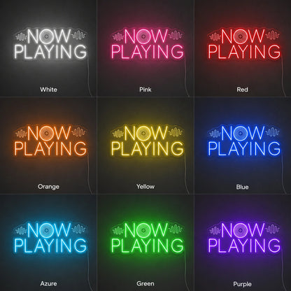 Now Playing Vinyl Neon Sign LED Neon Sign color grid