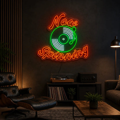 Now Spinning Record Player LED Neon Sign - Shineneon
