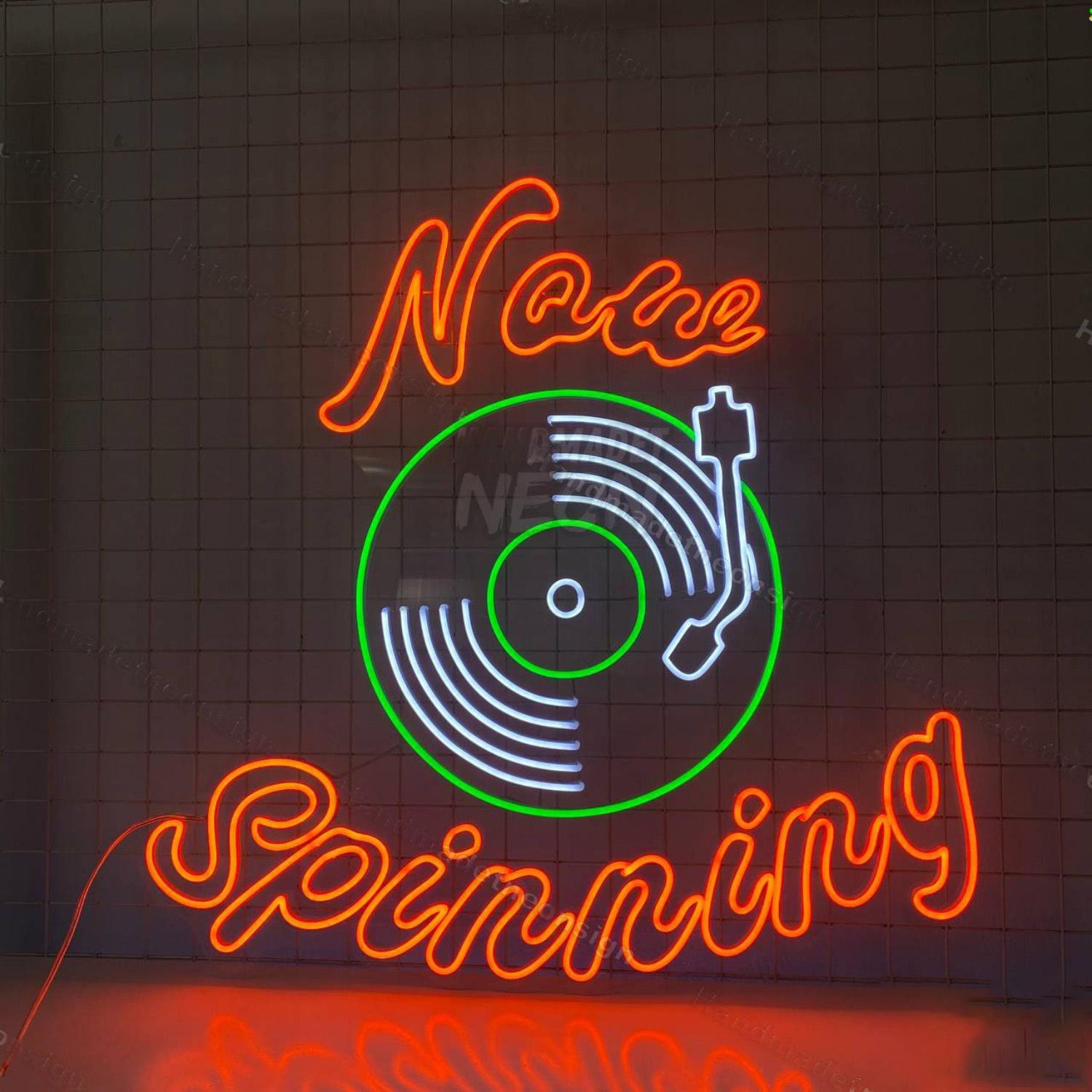 Now Spinning Vinyl Record Led Neon Sign | Shineneon