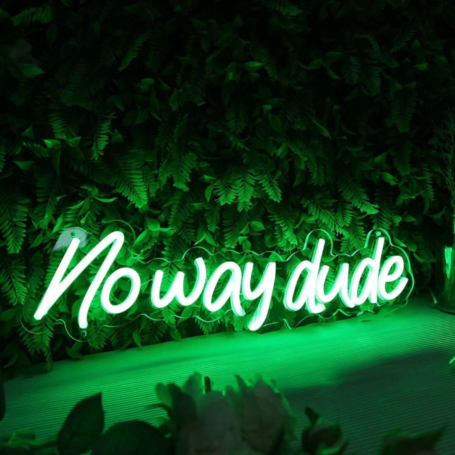 Noway Dude Green Led Neon Sign - Shineneon