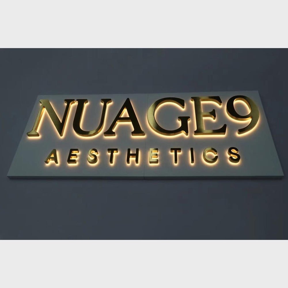 Nuage9 Aesthetics 3D Backlit Channel Letters Led Light Sign - Shineneon