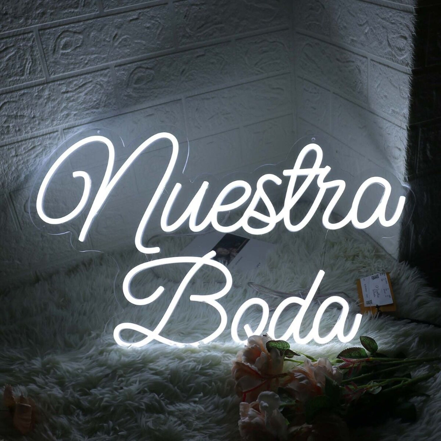 Nuestra Boda White Led Neon Sign - Shineneon