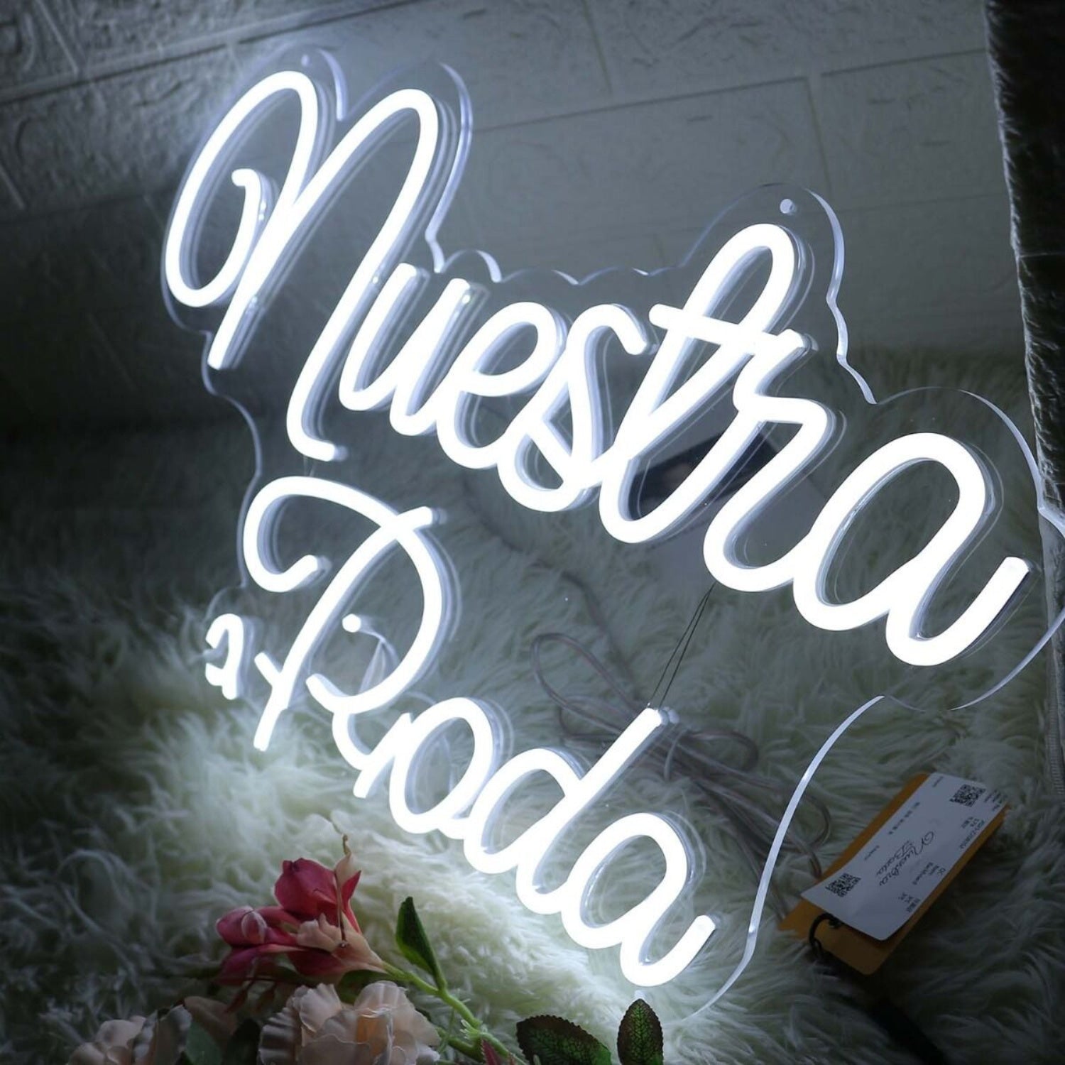 Nuestra Boda White Led Neon Sign - Shineneon