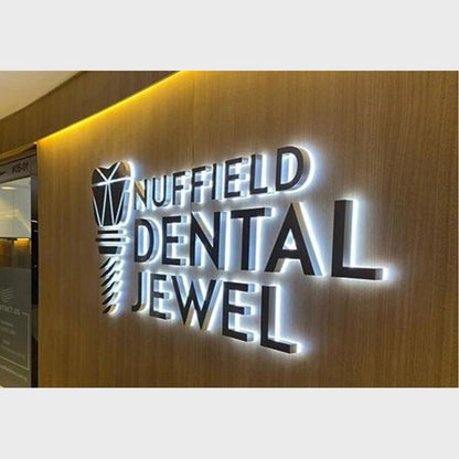 Nuffield Dental Jewel Big Logo 3D Backlit Channel Letters Led Light Sign - Shineneon