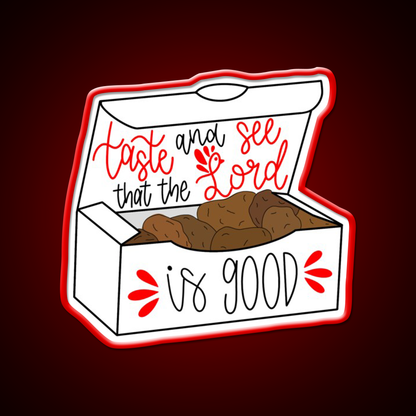 Nuggets Fast Food Led Neon Sign For Burger Place Wall Art Rgb Color