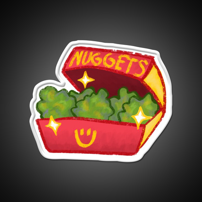 Nuggets Fast Food Led Neon Sign For Burger Place Rgb Color