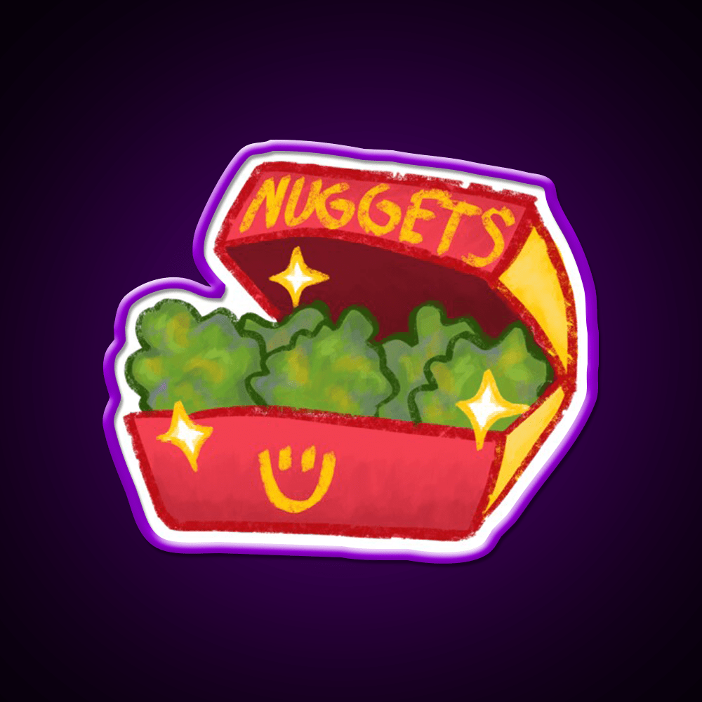 Nuggets Snack Food Led Neon Sign Rgb Color - Shineneon