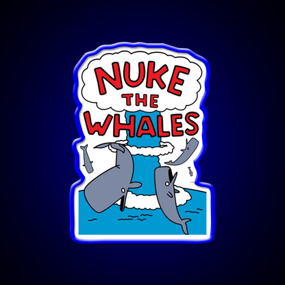 Nuke The Whales Beer Bar Decor Led Neon Sign Rgb Color - LED neon sign view 5