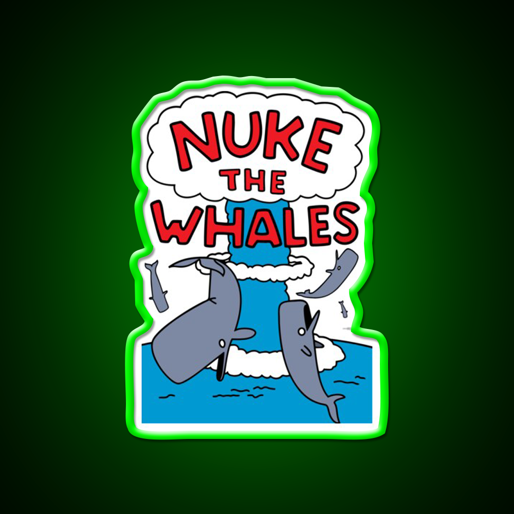 Nuke The Whales Beer Bar Decor Led Neon Sign Rgb Color - LED neon sign view 8
