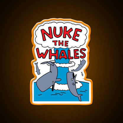 Nuke The Whales Beer Bar Decor Led Neon Sign Rgb Color - LED neon sign view 6
