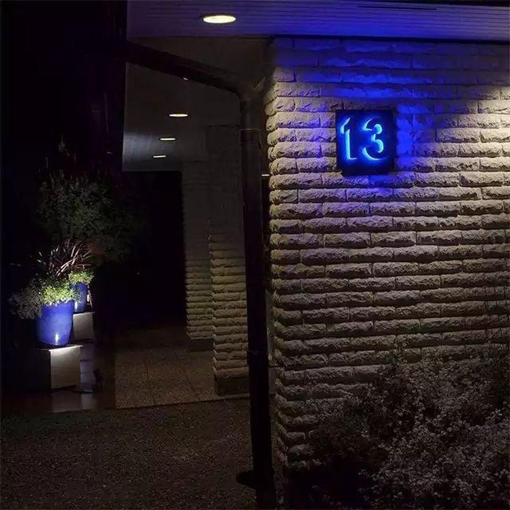 Number 13 3D Backlit Letters Business Metal Led Sign - Shineneon