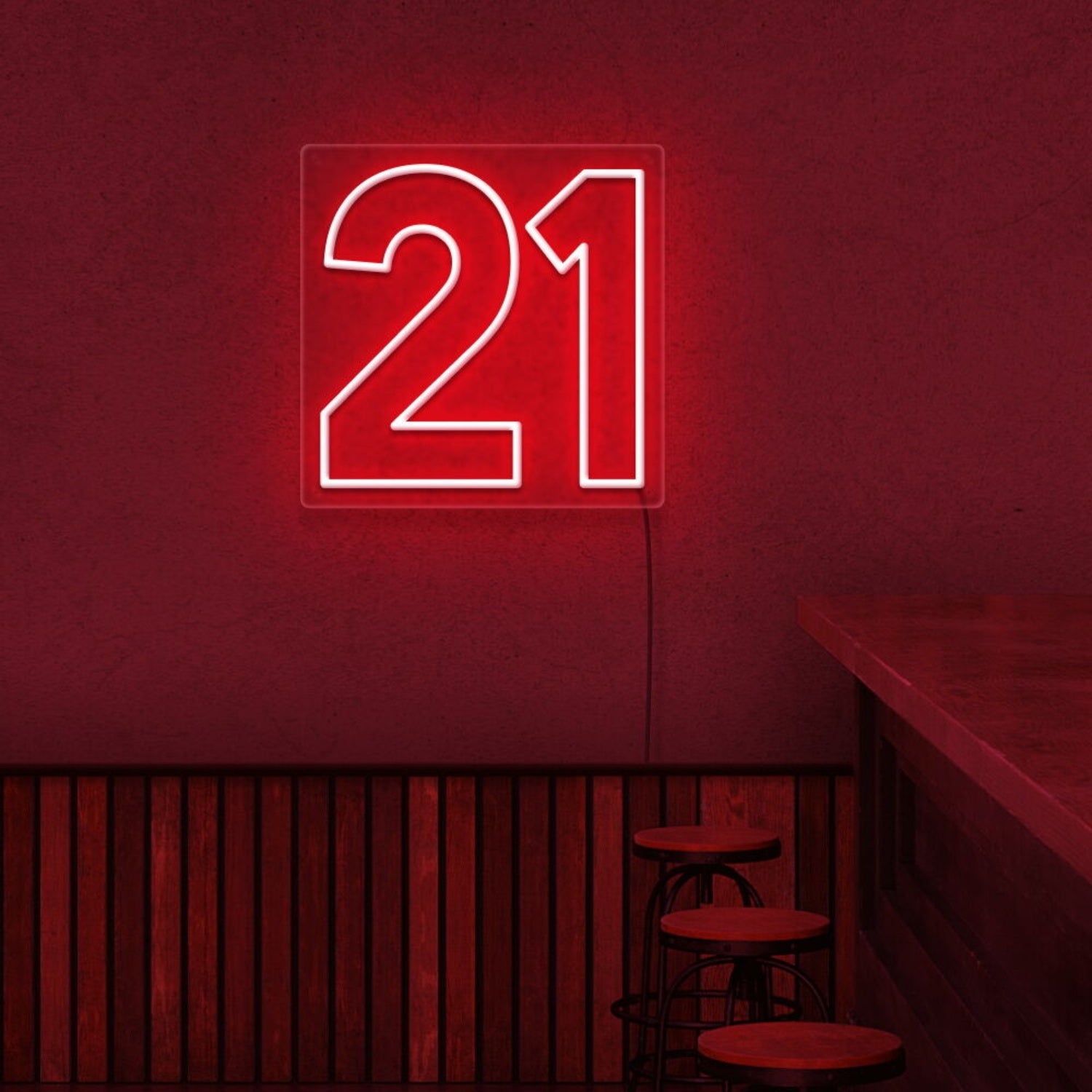 Number 21 Neon Sign | Shineneon
