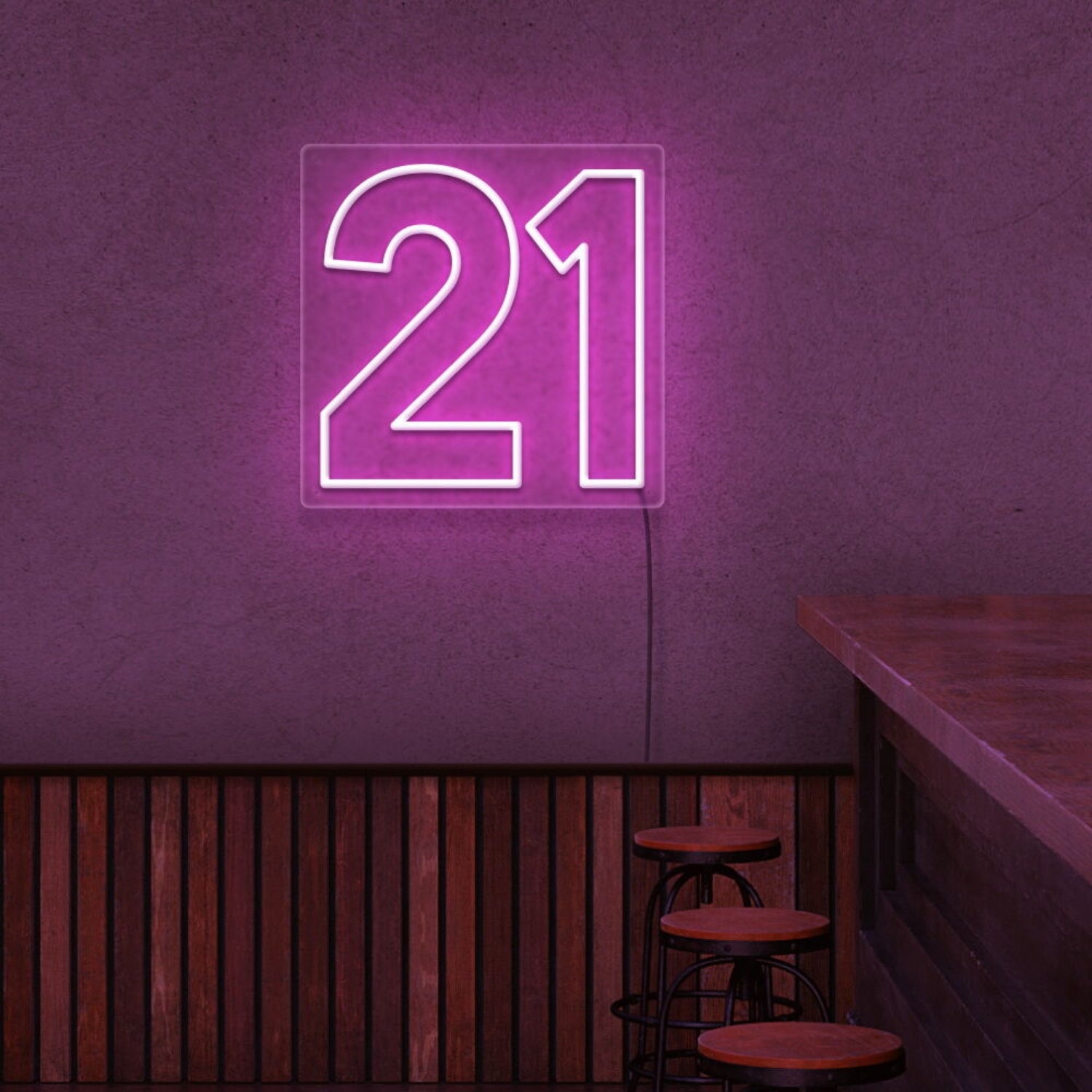 Number 21 Neon Sign | Shineneon