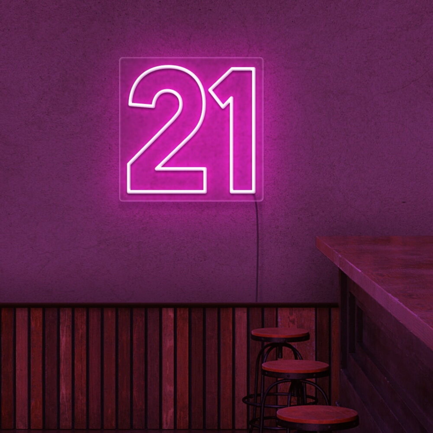 Number 21 Neon Sign | Shineneon