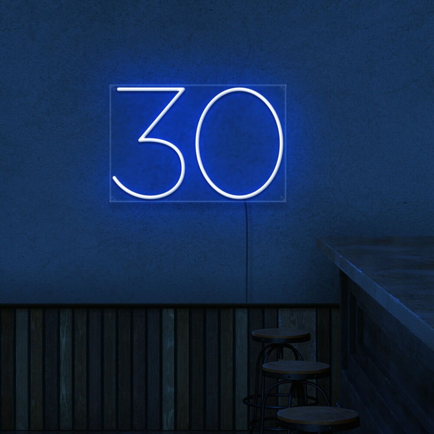Number 30 Neon Sign | Shineneon