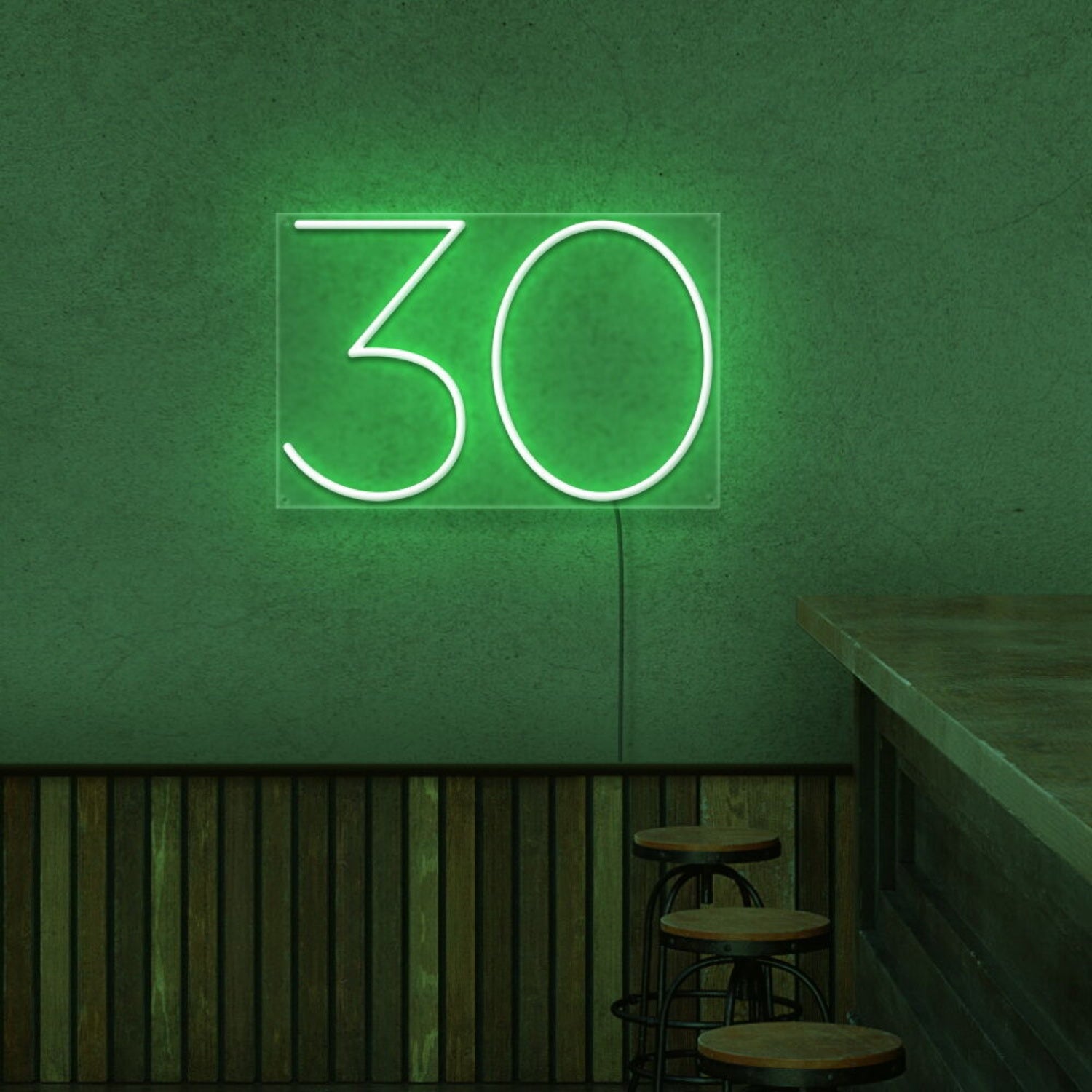 Number 30 Neon Sign | Shineneon