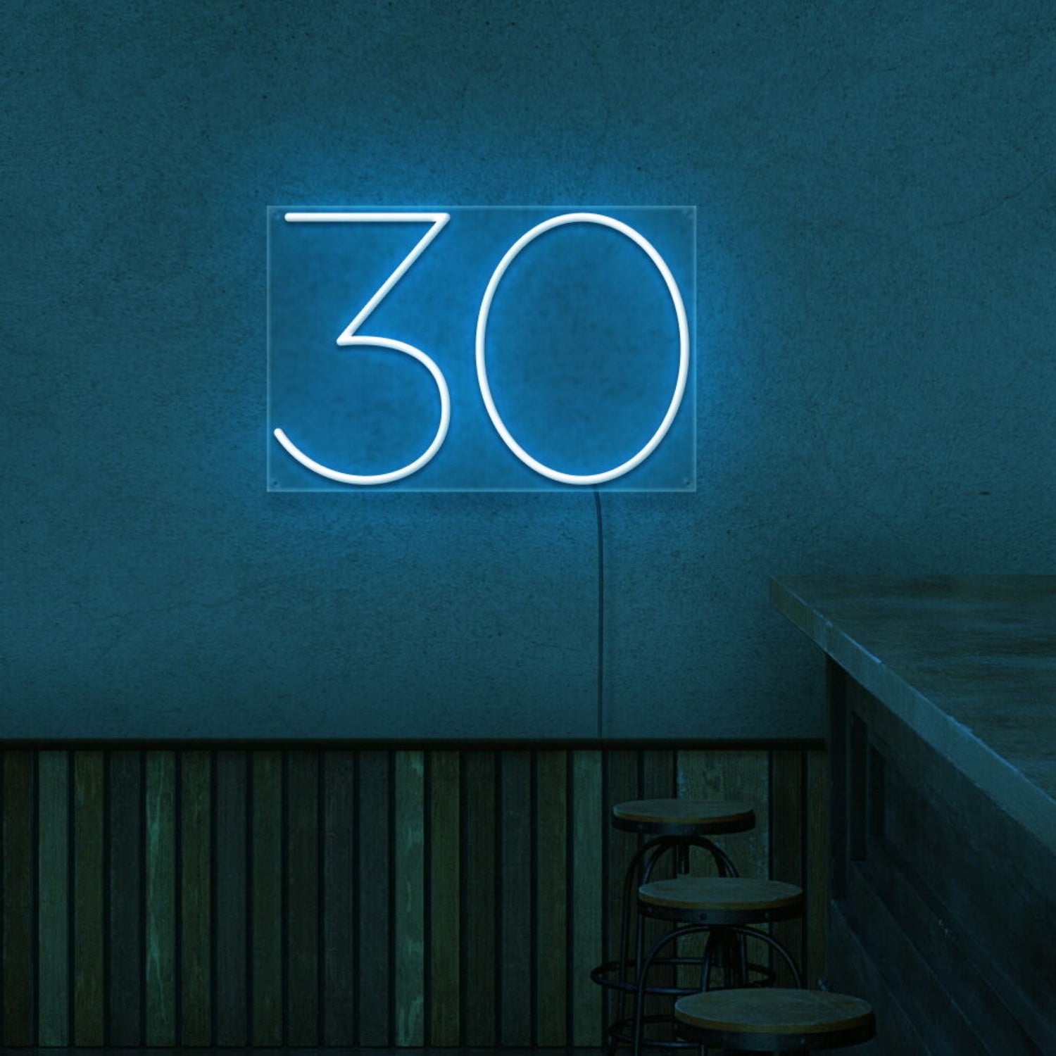 Number 30 Neon Sign | Shineneon