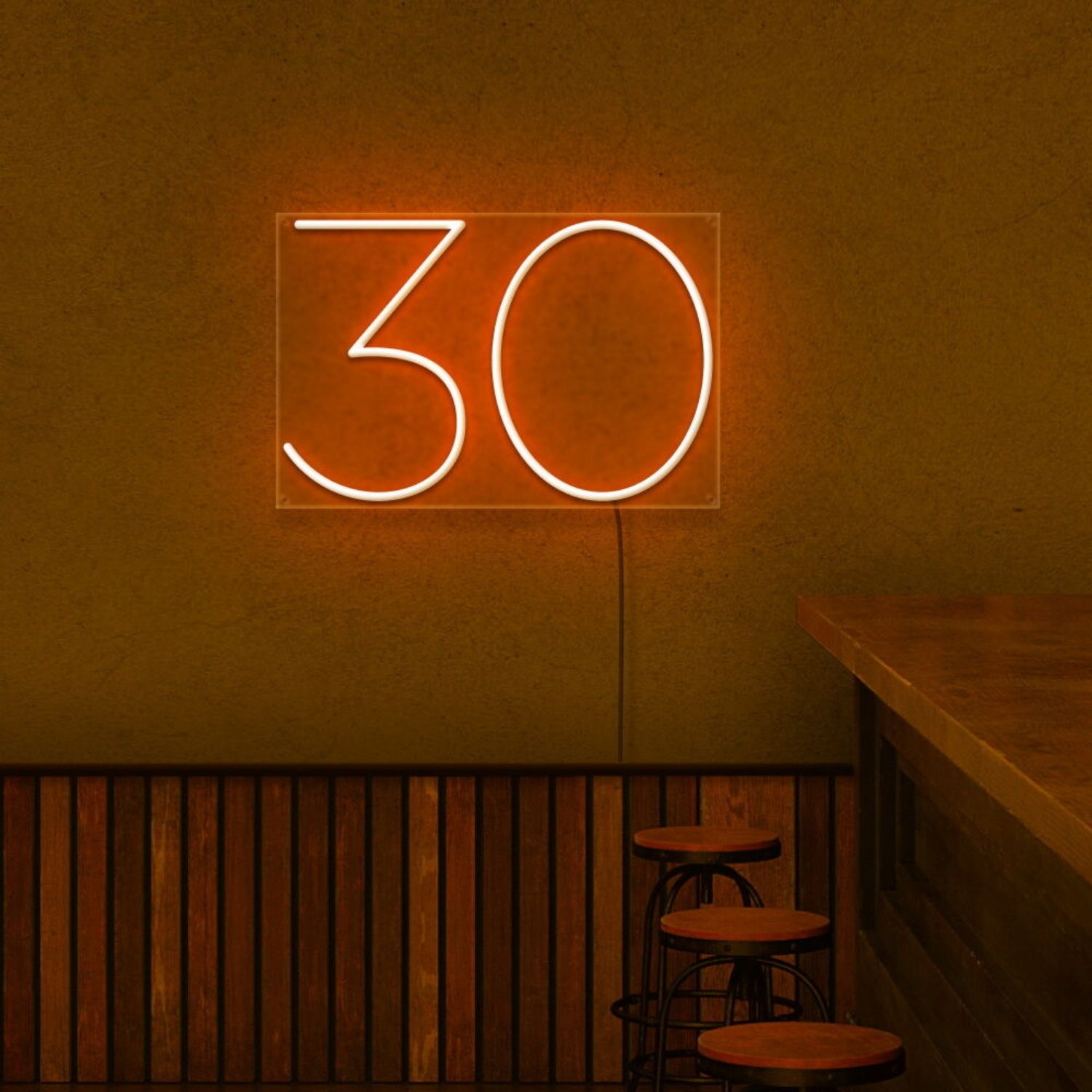 Number 30 Neon Sign | Shineneon