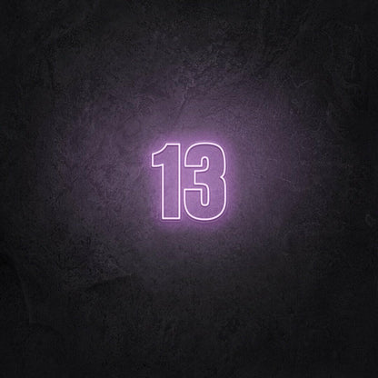 Number Thirteen Led Neon Sign | Shineneon