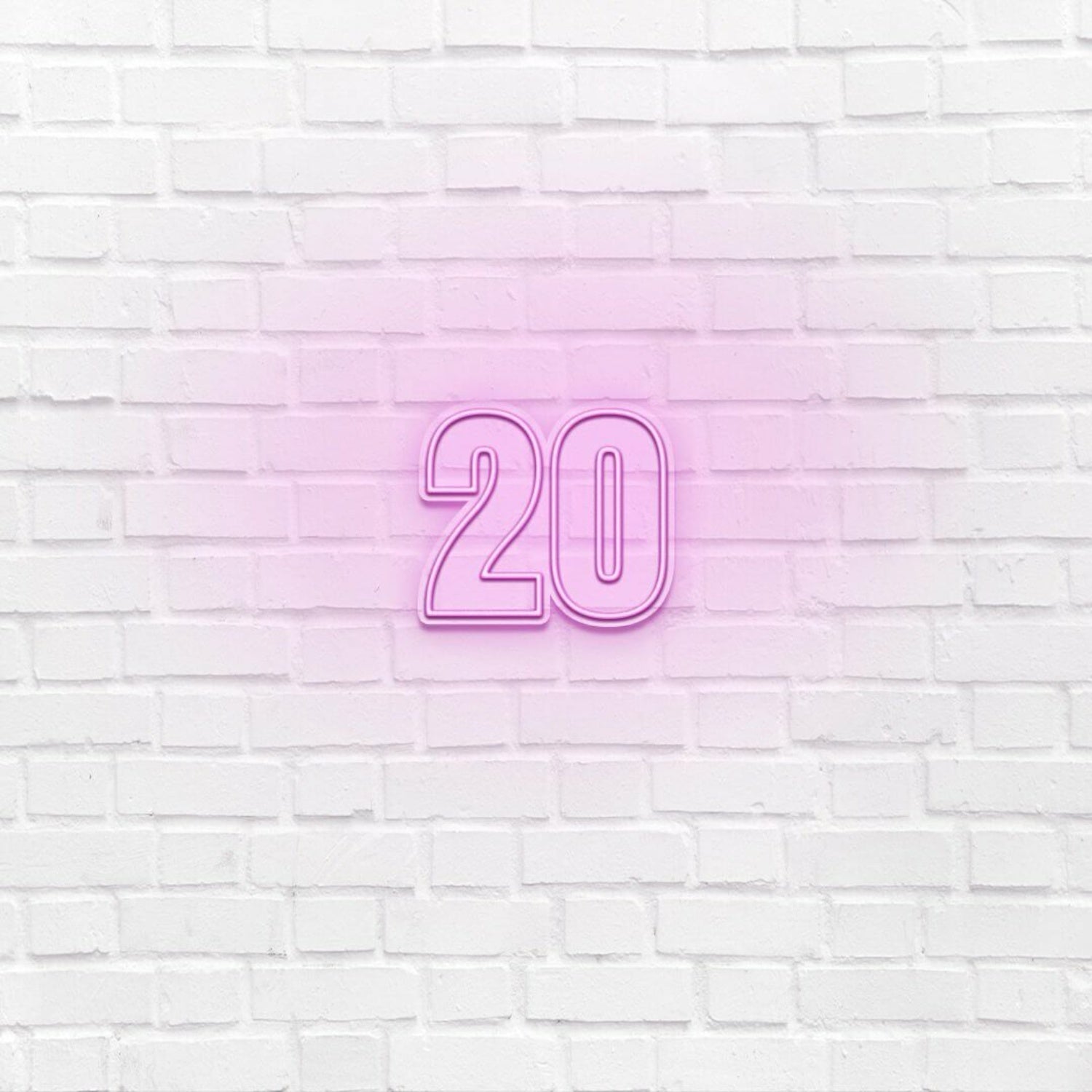 Number Twenty Led Sign | Shineneon