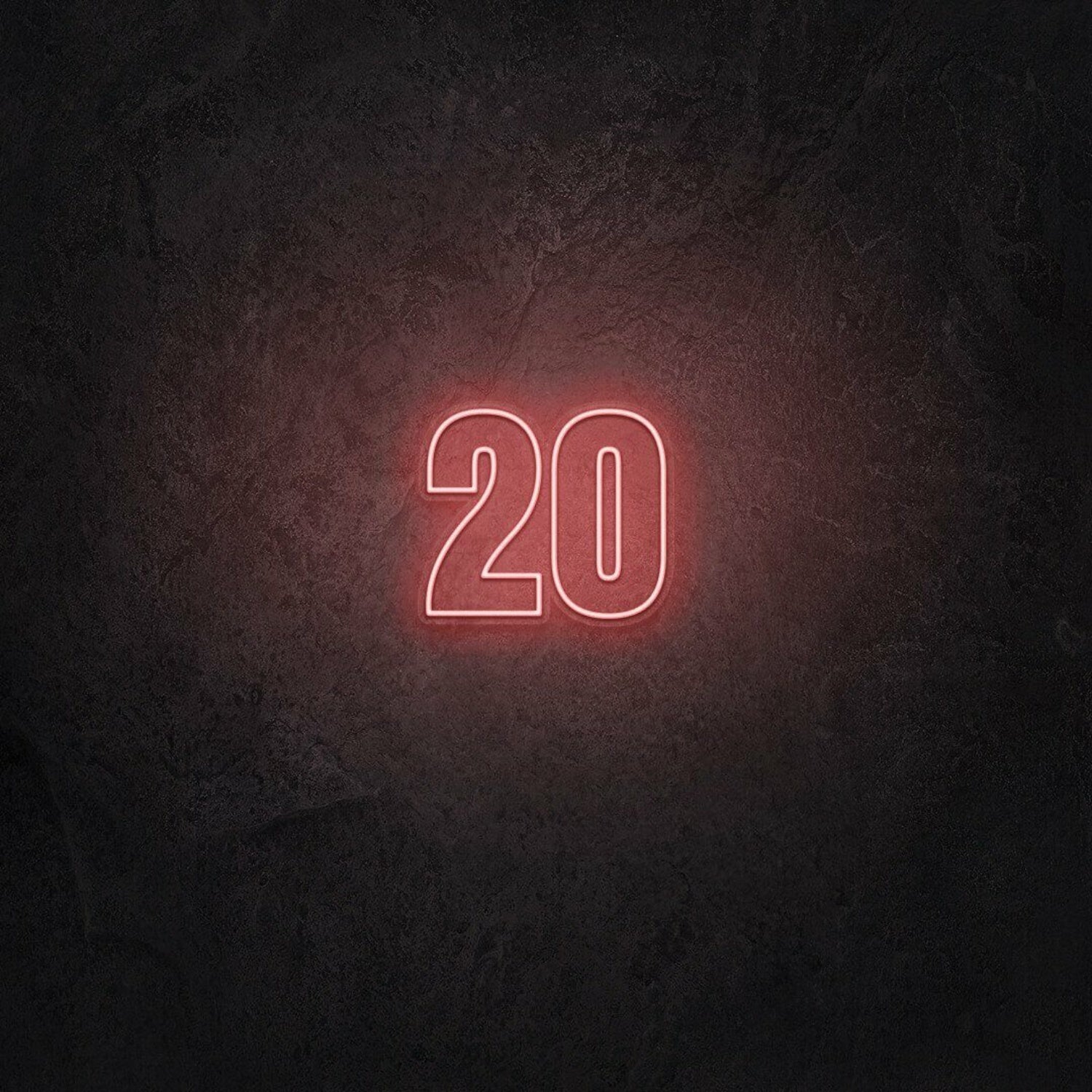 Number Twenty Led Sign | Shineneon