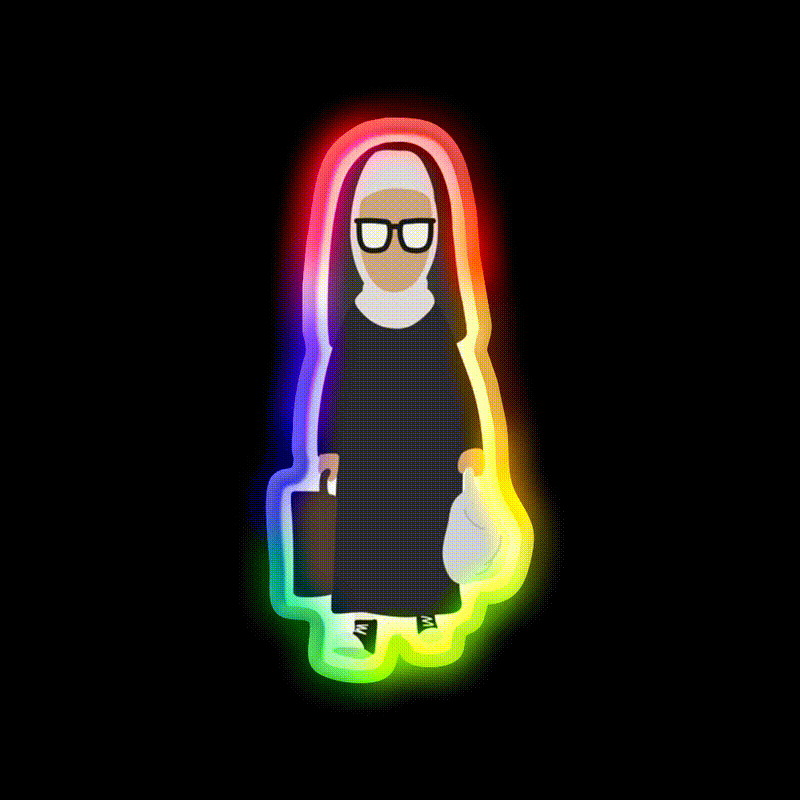 Nun Tina Fast Food Led Neon Sign For Burger Place Rgb Color - LED neon sign close-up detail