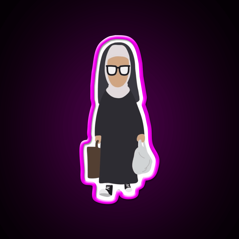 Nun Tina Fast Food Led Neon Sign For Burger Place Rgb Color - Shineneon