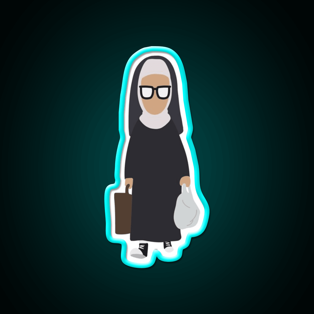 Nun Tina Fast Food Led Neon Sign For Burger Place Rgb Color - Shineneon