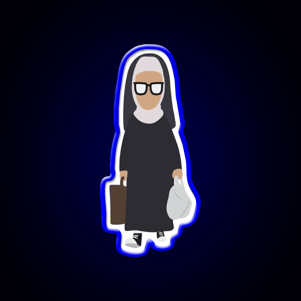 Nun Tina Fast Food Led Neon Sign For Burger Place Rgb Color - Shineneon