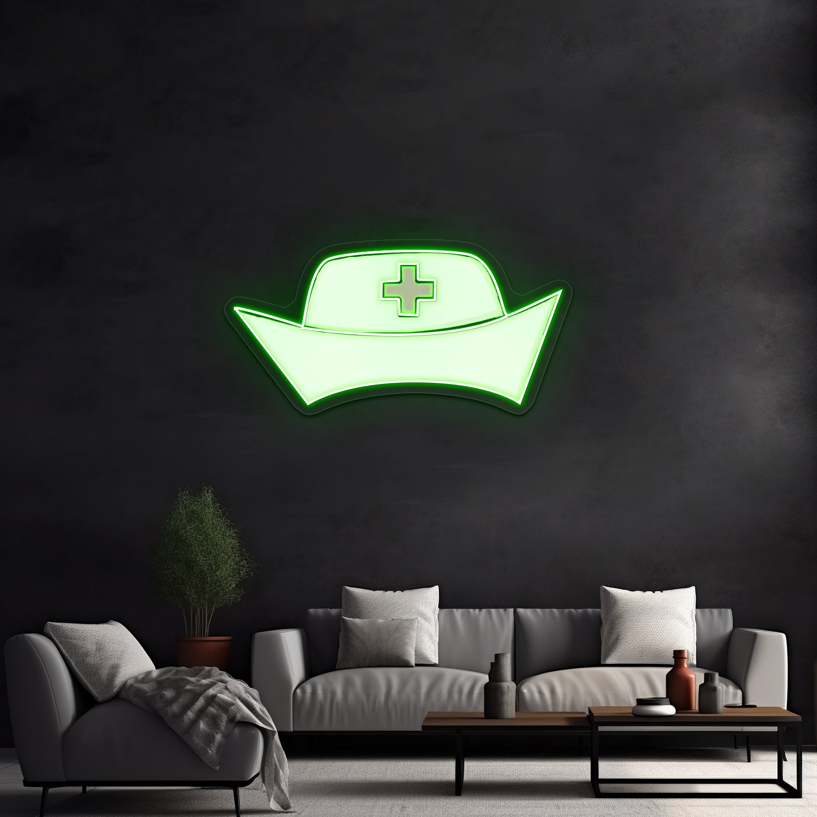 Nurse Cap Artwork Led Signs