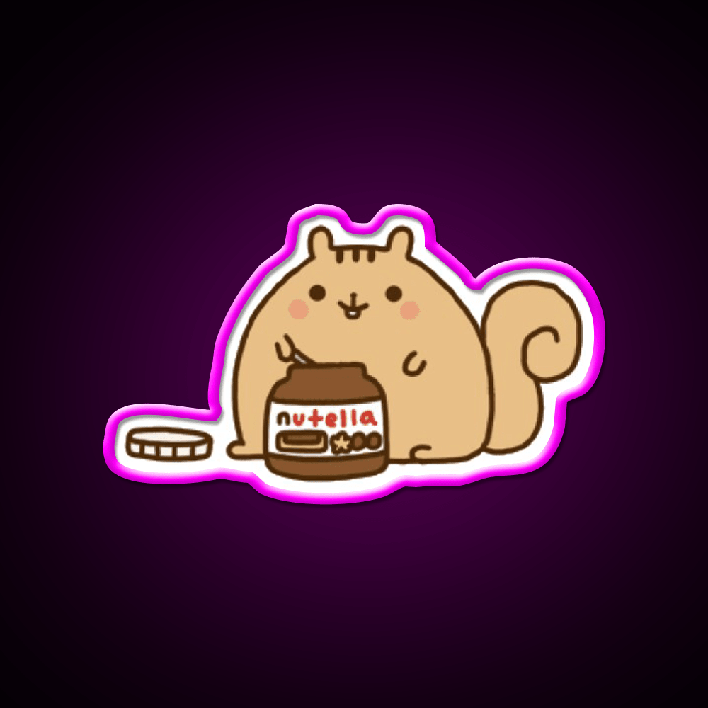 Nutella Bear Snack Food Led Neon Sign Rgb Color - Shineneon