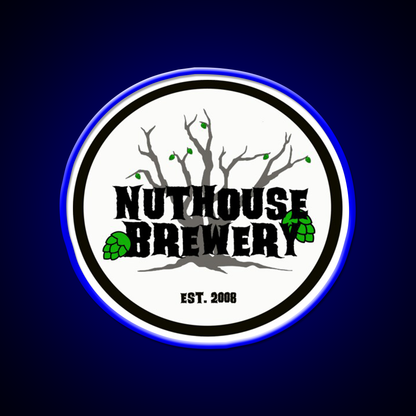 Nuthouse Brewery Logo Beer Bar Decor Led Neon Sign Rgb Color - LED neon sign view 5
