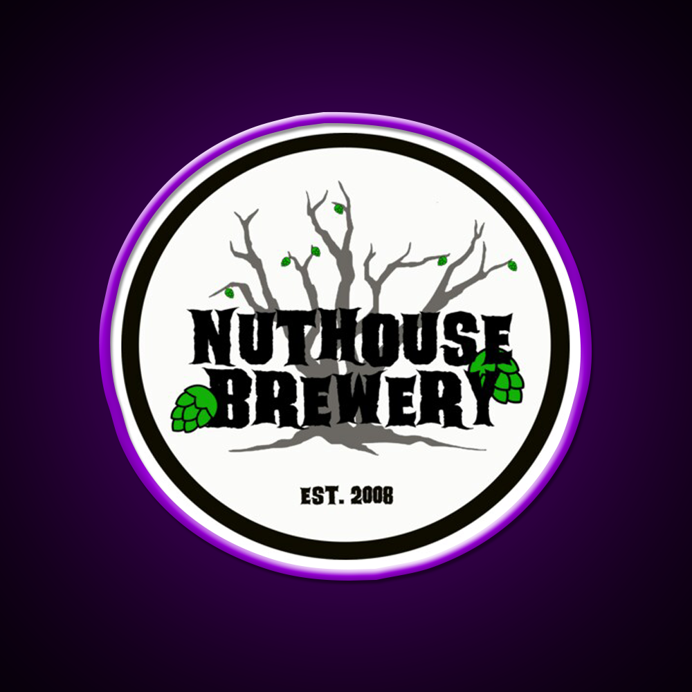 Nuthouse Brewery Logo Beer Bar Decor Led Neon Sign Rgb Color - LED neon sign view 9