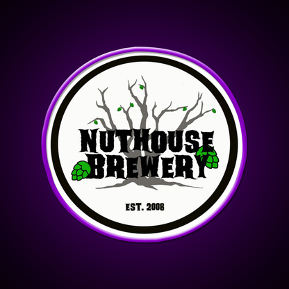 Nuthouse Brewery Logo Beer Bar Decor Led Neon Sign Rgb Color - LED neon sign view 9