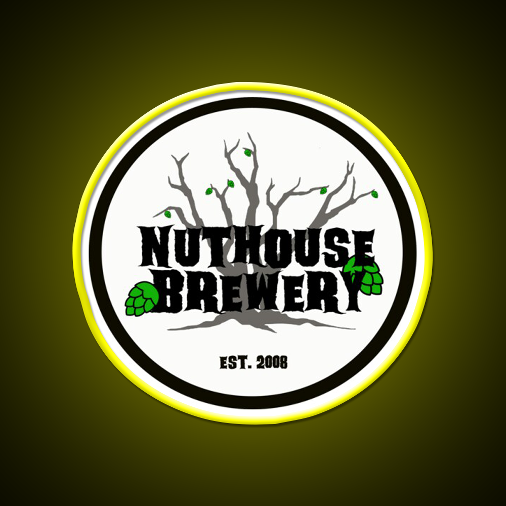 Nuthouse Brewery Logo Beer Bar Decor Led Neon Sign Rgb Color - LED neon sign view 7