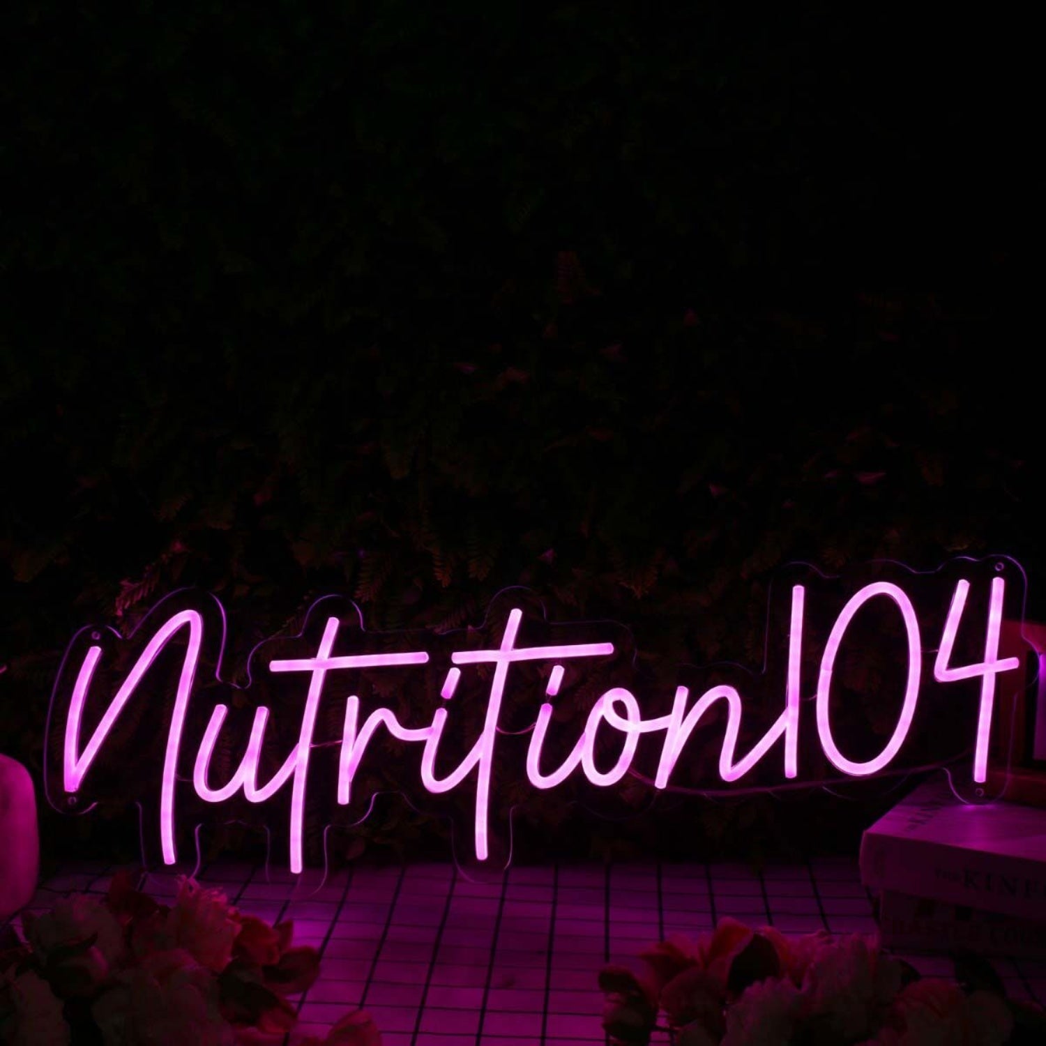 Nutrition 104 Purple Led Neon Sign - Shineneon