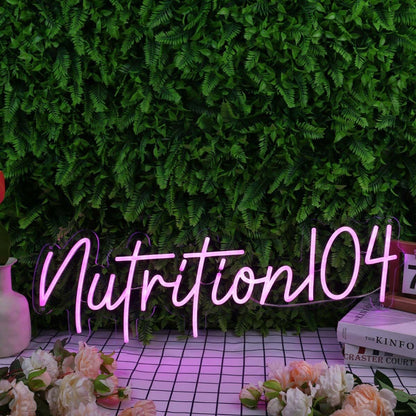Nutrition 104 Purple Led Neon Sign - Shineneon