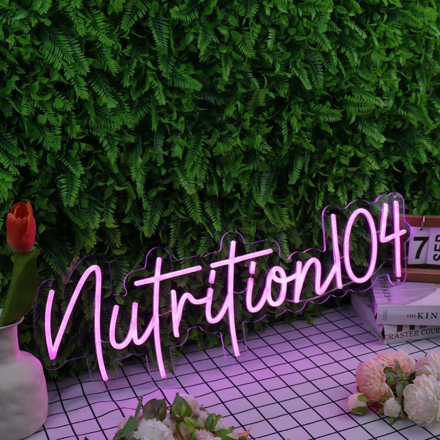 Nutrition 104 Purple Led Neon Sign - Shineneon