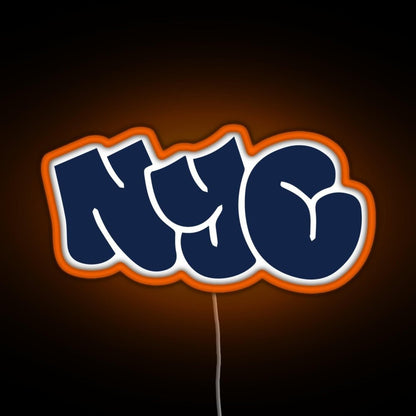 Nyc New York City Graffiti Sticker Rgb Led Neon Sign Pop Wall Art - Shineneon