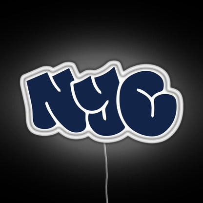 Nyc New York City Graffiti Sticker Rgb Led Neon Sign Pop Wall Art - Shineneon