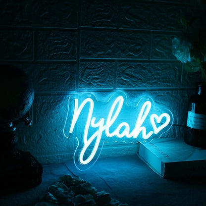 Nylah Blue Led Neon Sign - Shineneon
