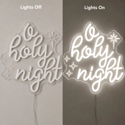 O Holy Night Stars LED Neon Sign main product image