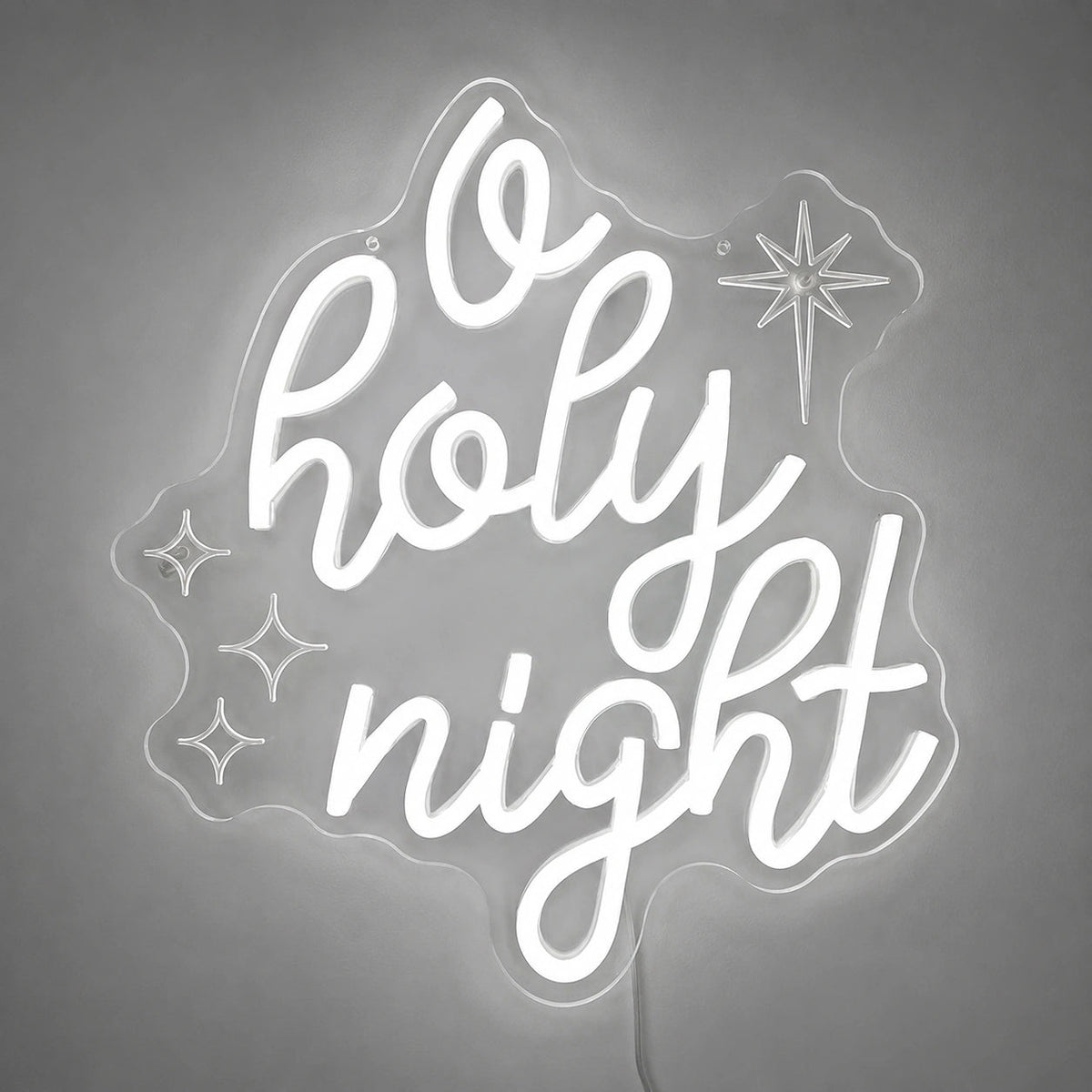 O Holy Night Stars LED Neon Sign - Shineneon