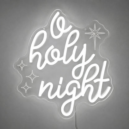 O Holy Night Stars LED Neon Sign - Shineneon