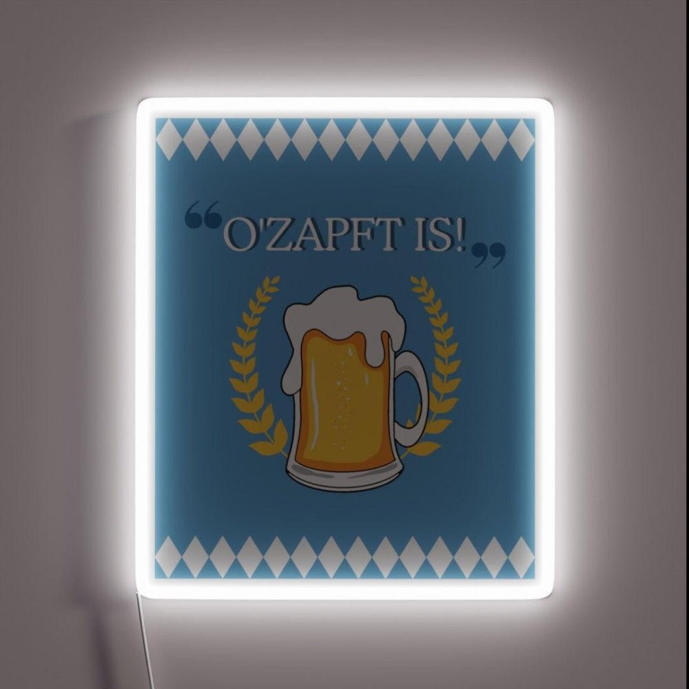 O Zapft Is Rgb Led Neon Sign - Shineneon
