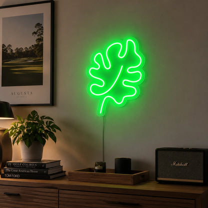 Oak Leaf Neon Sign LED Neon Sign real lifestyle scene