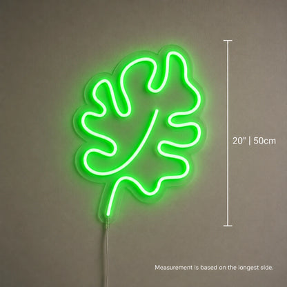 Oak Leaf Neon Sign LED Neon Sign size image