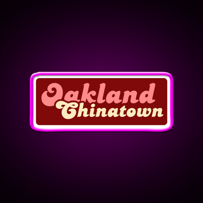 Oakland Chinatown Asian Cultural Led Neon Sign Rgb Color - Shineneon