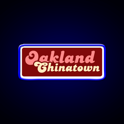 Oakland Chinatown Asian Cultural Led Neon Sign Rgb Color - Shineneon