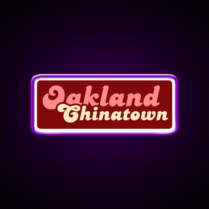 Oakland Chinatown Asian Cultural Led Neon Sign Rgb Color - Shineneon